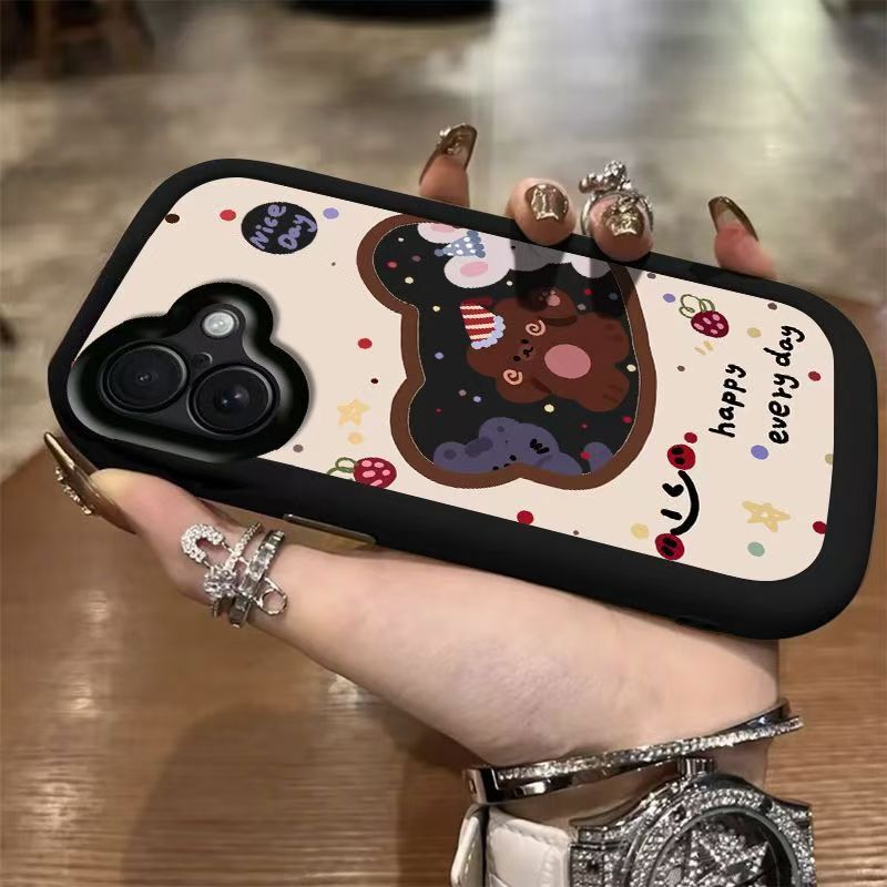 适用苹果16手机壳A3288卡通软iPhone16pro保护套5g全包边A3294防摔ip16promax个性A3297创意lphone16plus女款