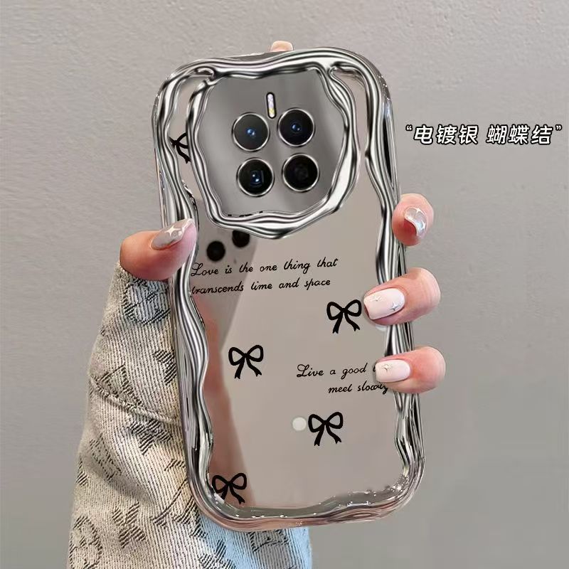适用华为mate50手机壳电镀cet-aloo软硅胶mt50pro保护套全包边防摔dco一al00个性创意meta50e简约CETAL60女款