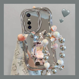 vivo y73s手机壳电镀v2031a软硅胶vlvos7e保护套5g镜头全包防摔v2031ea个性创意viv0y73s支架vivo丫y73s男女