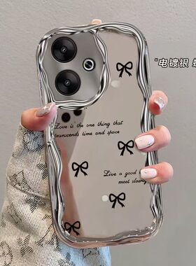 红米turbo4手机壳24129RT7CC软硅胶redmi turbo3保护套5g镜头全包防摔24069RA21C个性创意小米turbo4简约女款