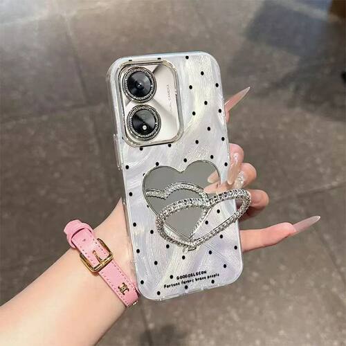 oppo a97手机壳PFTM10软硅胶opa96保护套5g全包边防摔pfum10个性创意opopa95镜子支架pelm00可爱0pp0a96女款
