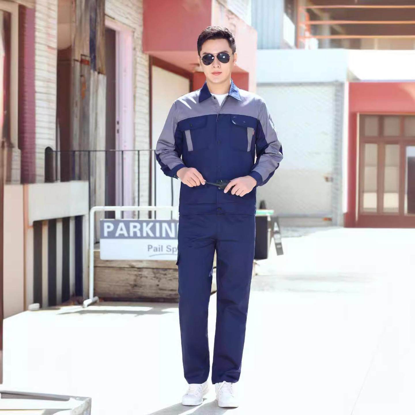 高质量耐磨长袖劳保服工装厂家