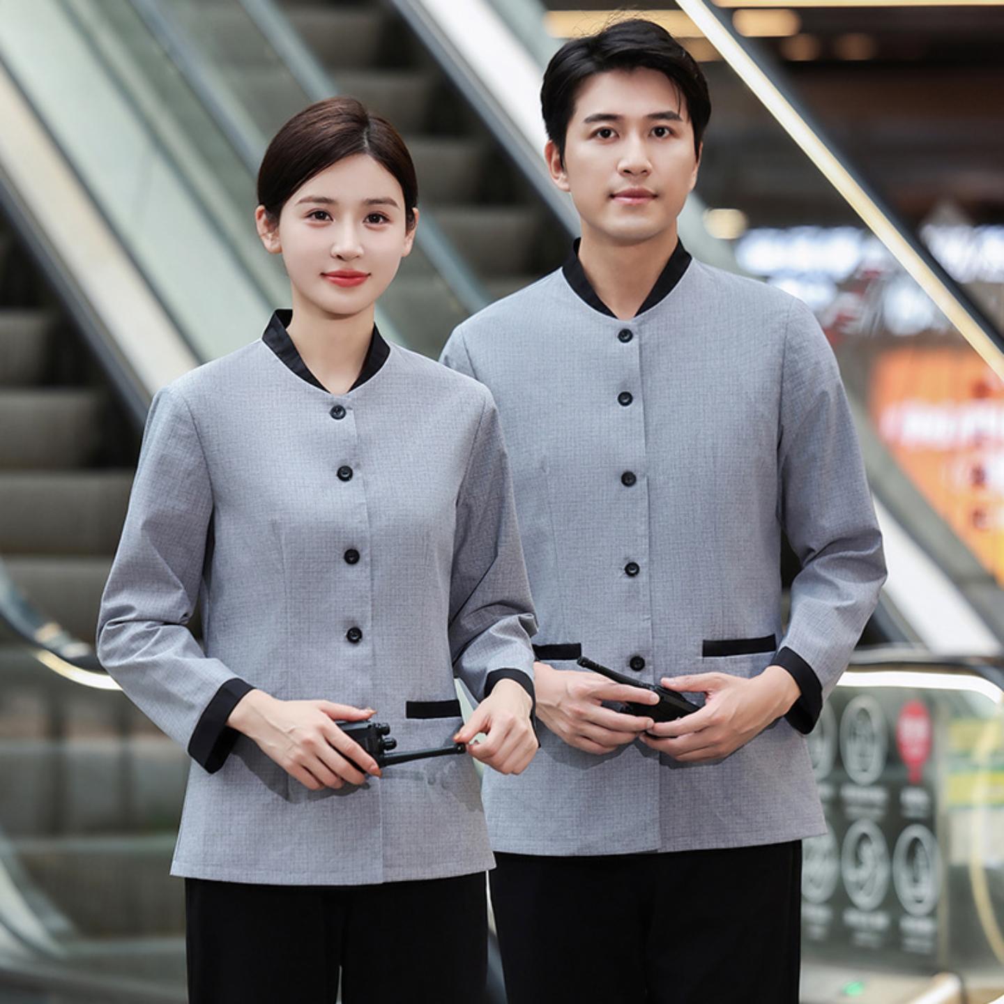 保洁员工作服长袖秋冬酒店客服