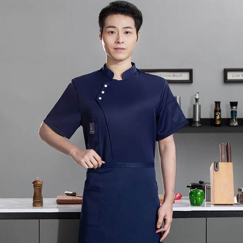 厨师工作服短袖男夏季餐饮蛋糕