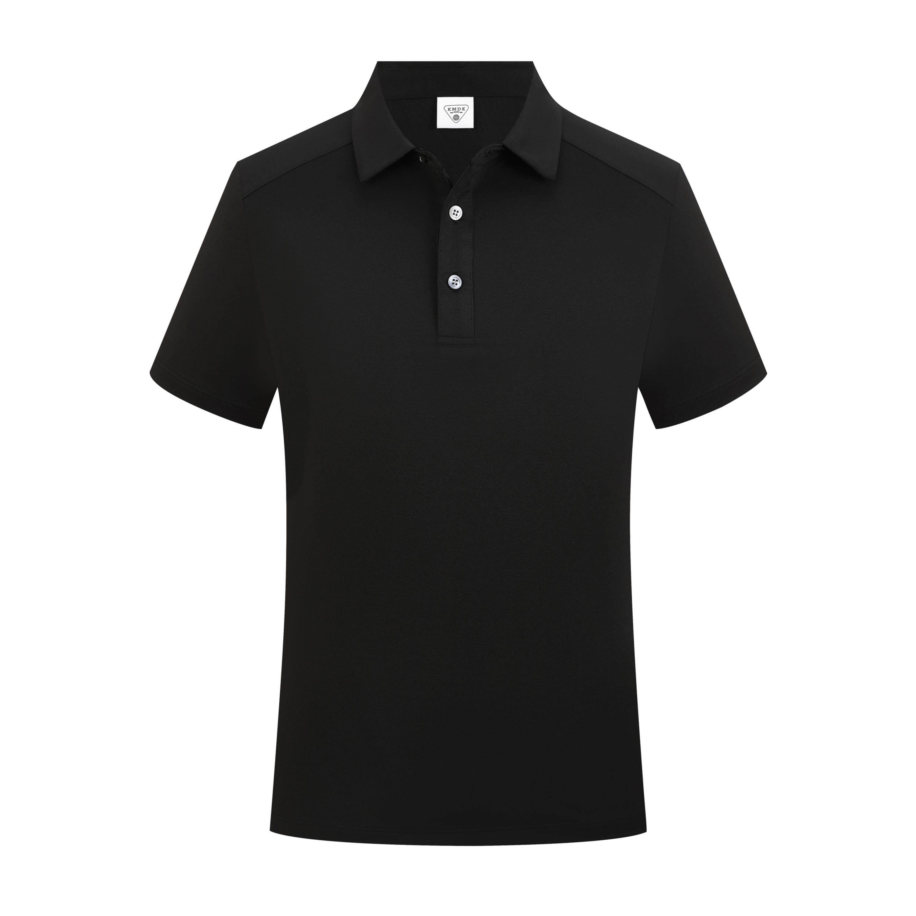 保安工作服t恤黑色冰丝夏季短袖作训服翻领定制夏装男安保速干衣