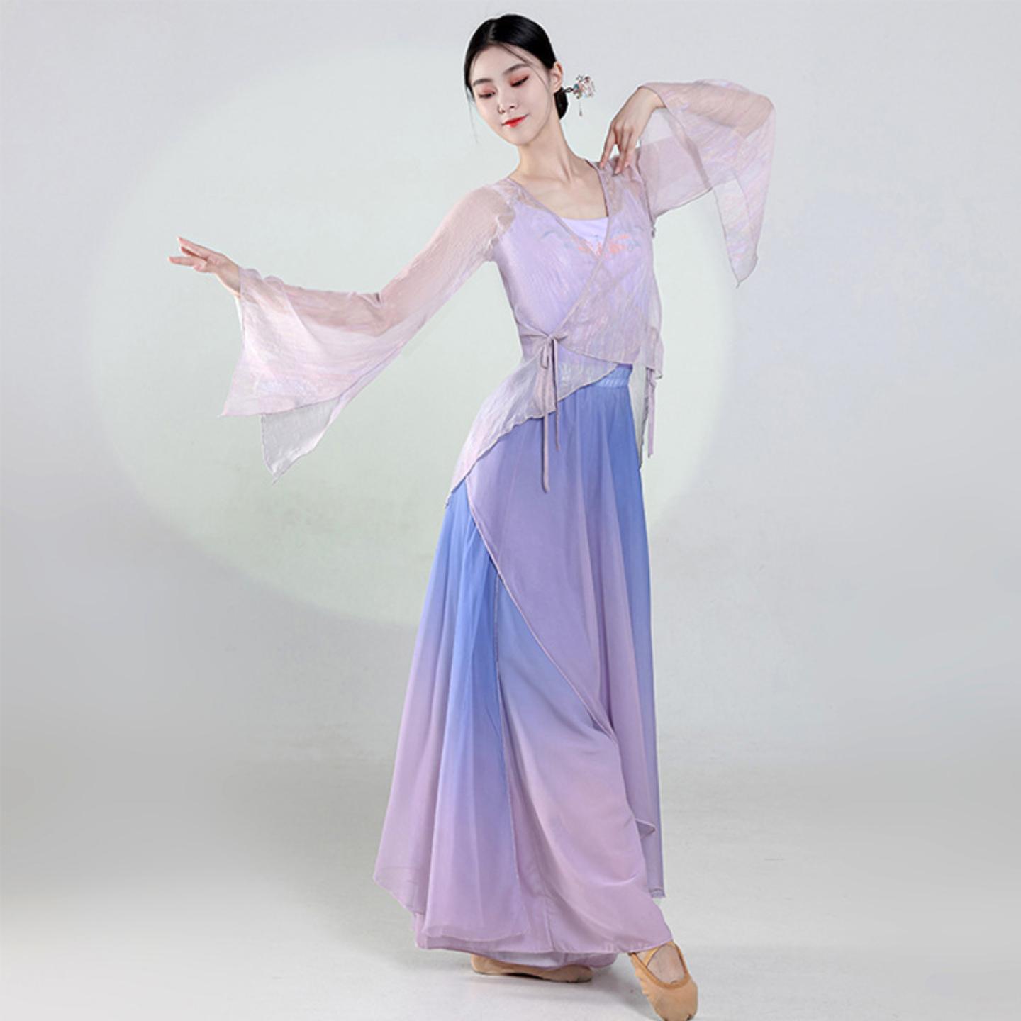 古典舞身韵纱衣练功服女古风少儿