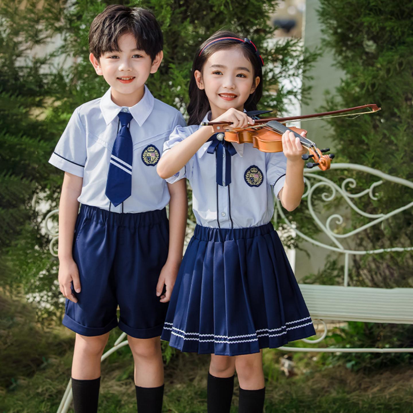 幼儿园园服夏季大班毕业拍照服装
