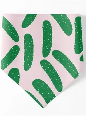 Cute Pickles Dog Bandanas Print Collar Cat Scarf Puppy Chri