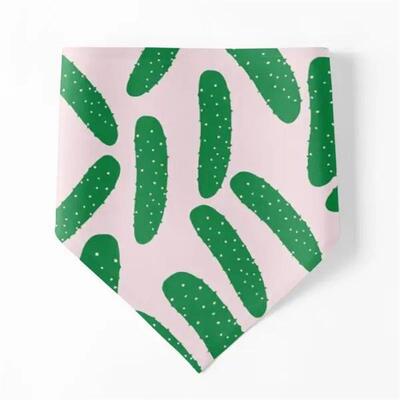 Cute Pickles Dog Bandanas Print Collar Cat Scarf Puppy Chri
