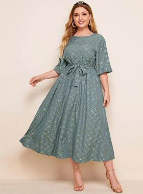 Plus Size women Dress Women Elegant dress beautiful skirt 女