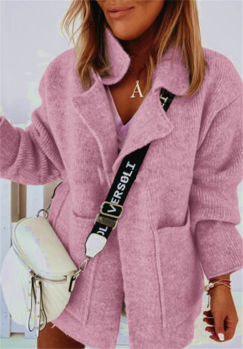 Fashion lady coat 2022 Casual knit outerwear women Cardigan