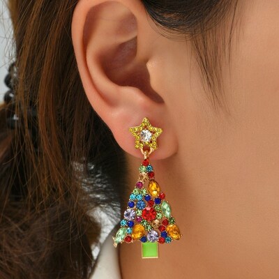 Earrings Christmas Sweet Girl Set Creative Earings Women