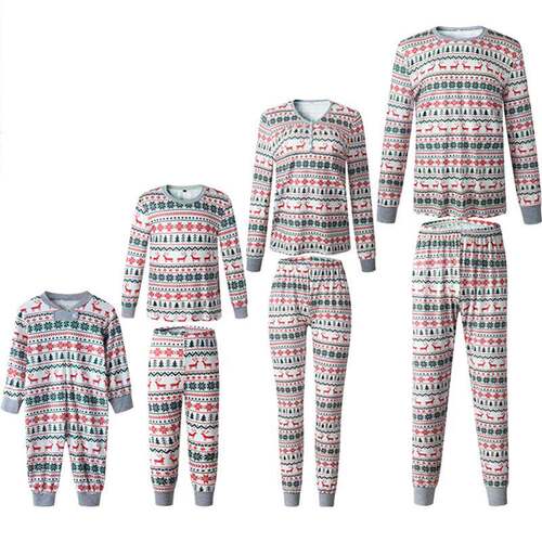 Christmas pajamas family set Xmas striped couple pyjamas