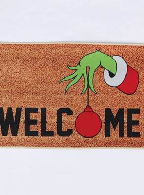 Christmas Welcome Gnome Doormat Front Porch Rugs Welcome Mat