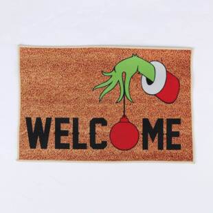 Christmas Welcome Gnome Doormat Front Porch Rugs Welcome Mat