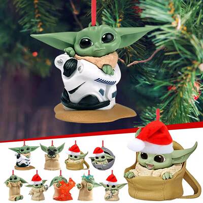Baby Yoda Cute Christmas Ornaments Star Wars Movie Periphera