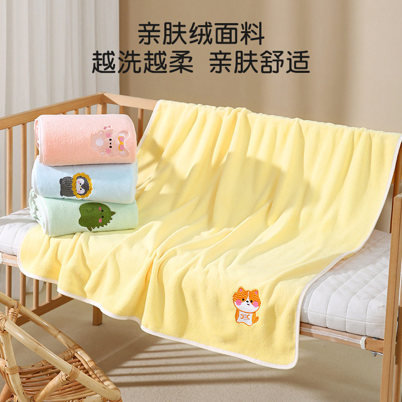 儿童浴巾秋冬加厚比纯棉