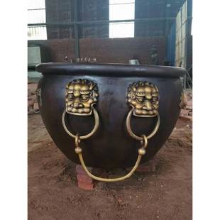 大型铸铜人物动物雕塑雕像定制狮子铜鼎铜缸孔子校园民俗雕塑小品