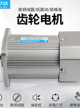 耐力达立式齿轴减速电机25W60W120W180W250W370W750W斜齿调速电机