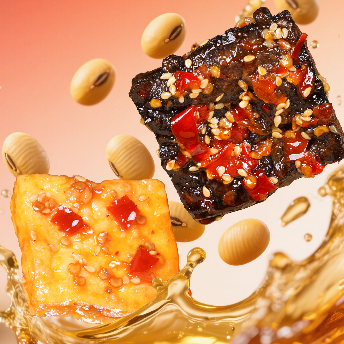 湖南老长沙特产臭豆腐香豆腐组合街头小吃香辣油炸爆汁108g/包