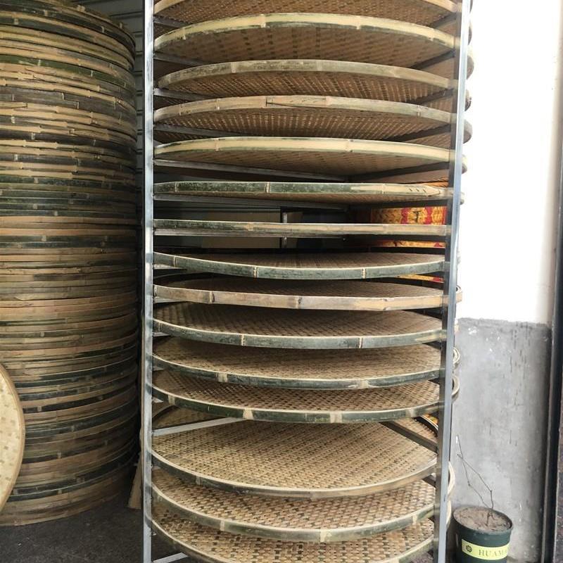 茶叶放凉架晾晒架摊青晾青架制茶青用具竹簸箕架竹筛子置架铁架子