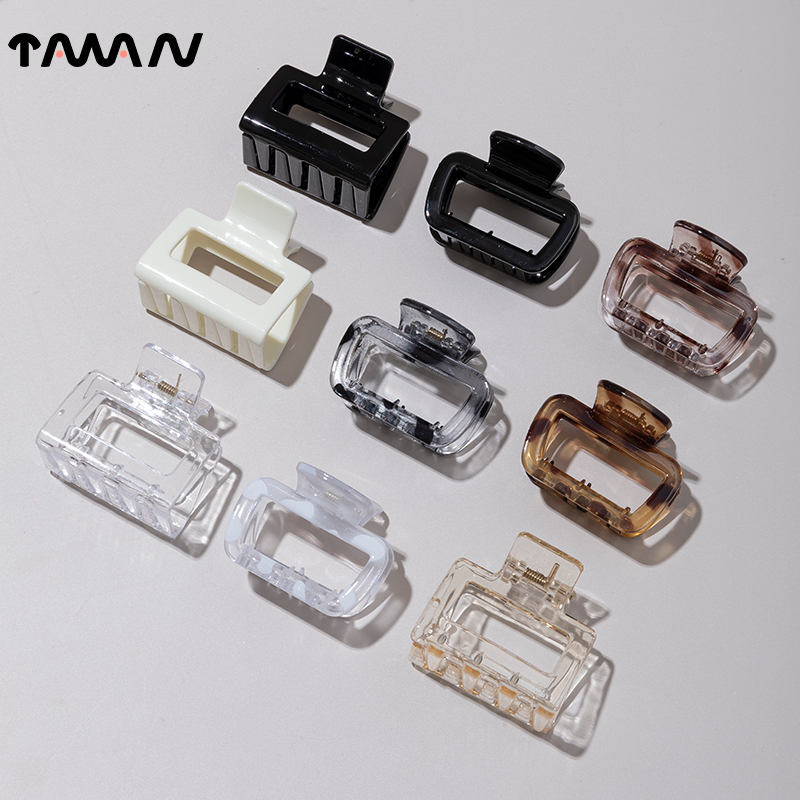 韩版方形镂空发夹后脑勺抓夹