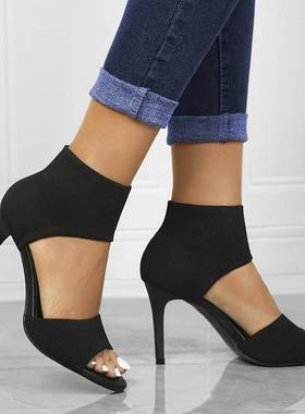 Pumps Summer High Heels Sandals For Women Shoes Black Woman