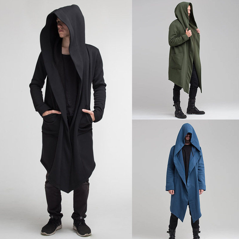 menclothes秋冬纯色抓毛