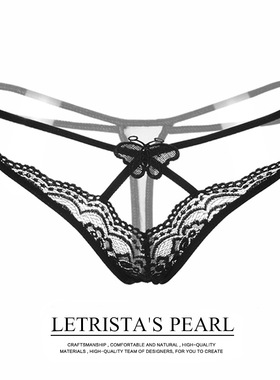 性感t裤女透明诱惑蕾丝低腰女士内裤冷艳透气弹力丁字裤tback2040