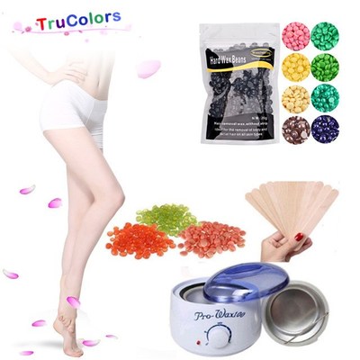 Hot Wax Warmer Heater Machine Hair Removal Beans Waxing Kit