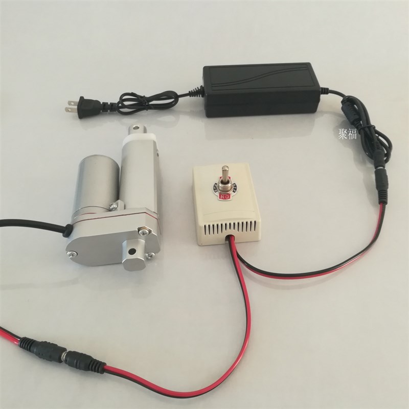 电动推杆直流电机手动控制器3档位开关带电源输入220v输出12v24v