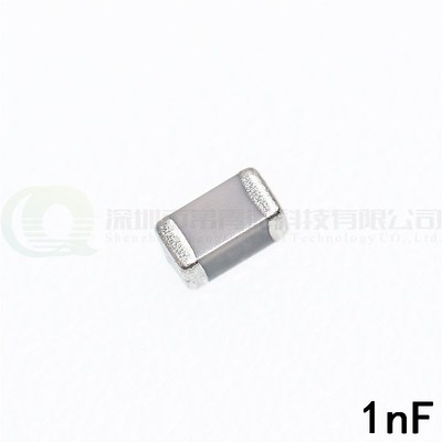 50个 贴片电容1206 1000pF 1nF 50V/1KV/2KV 102J 5% NPO COG高频