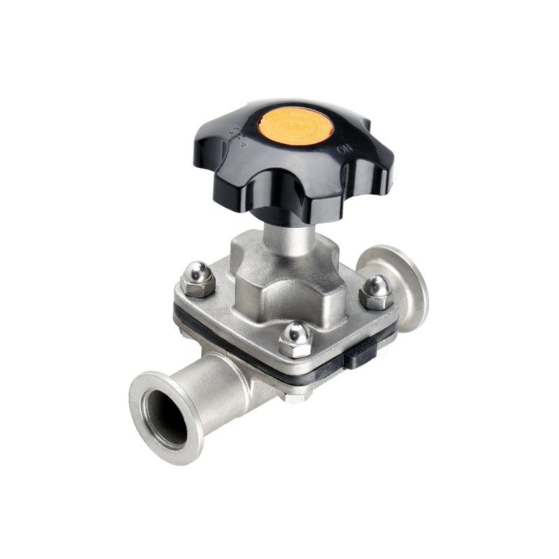 KF真空隔膜阀304不锈钢快装卡盘16法兰25卡箍40卡扣50式管件配件