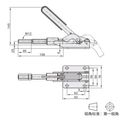 夹具WDC302-DM 303-EM 30513 30607快速夹钳305CM推拉压紧304-HM