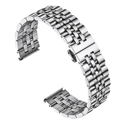 适配天王罗西尼浪琴弧口钢带表带