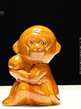 25款陶瓷猴子 家居装饰品猴摆件 工艺品 艺术品 十二生肖猴子创意