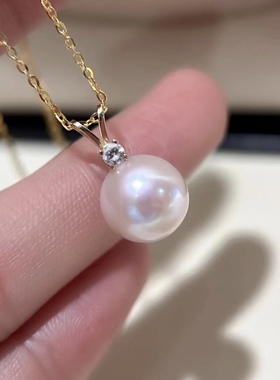 热卖款兔子小姐～18k金珍珠吊坠