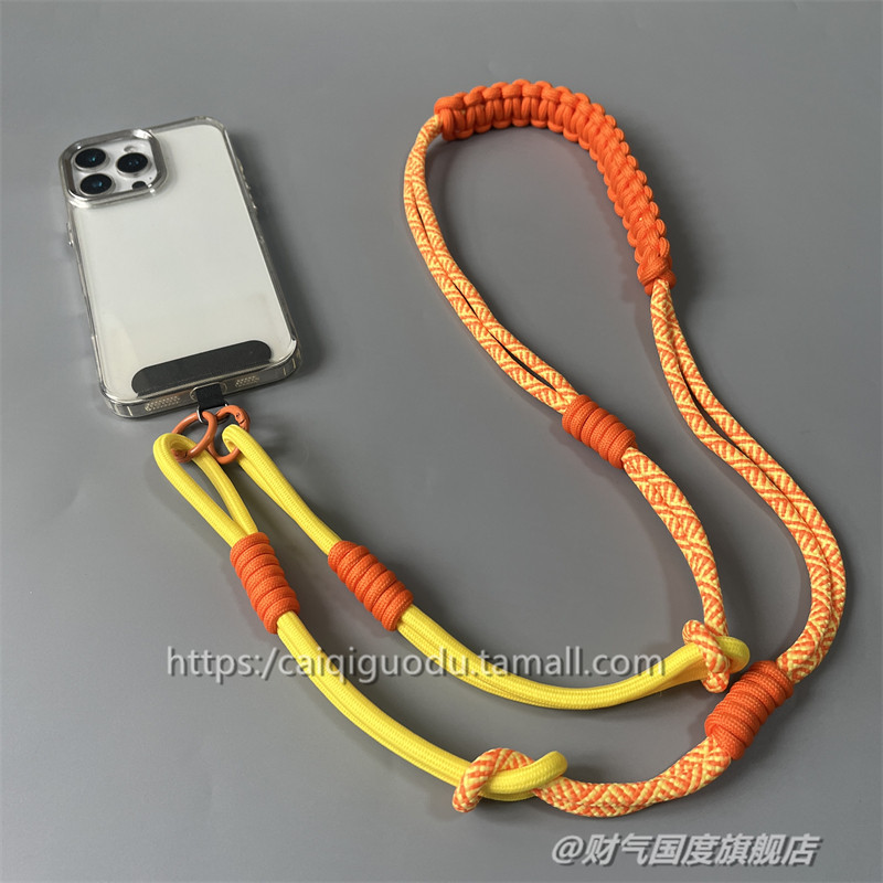 编织加粗斜跨挂绳长款防丢绳手机壳拼色多巴胺高端卡片男款女舒适便携可背挂链可拆卸结实耐用户外精致吊绳潮,3C数码配件,手机挂件/手机链,淘宝优惠券,粉丝福利购,淘宝优惠卷