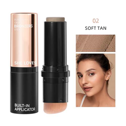 contour stick双头阴影修容棒脸颊轮廓修饰多用途化妆高光古铜棒