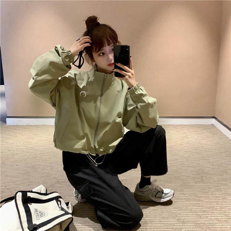 冲锋衣短款外套女薄款2026年夏季新款时尚宽松防晒衫长袖夹克上衣