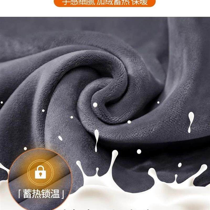 加绒加厚直筒牛仔裤女秋冬2025年新款韩版显瘦宽松设计感阔腿裤子