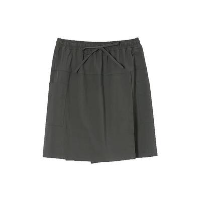 灰色山本工装裙裤女夏季薄款短裤裙大尺码胖mm显瘦小个子a字五分