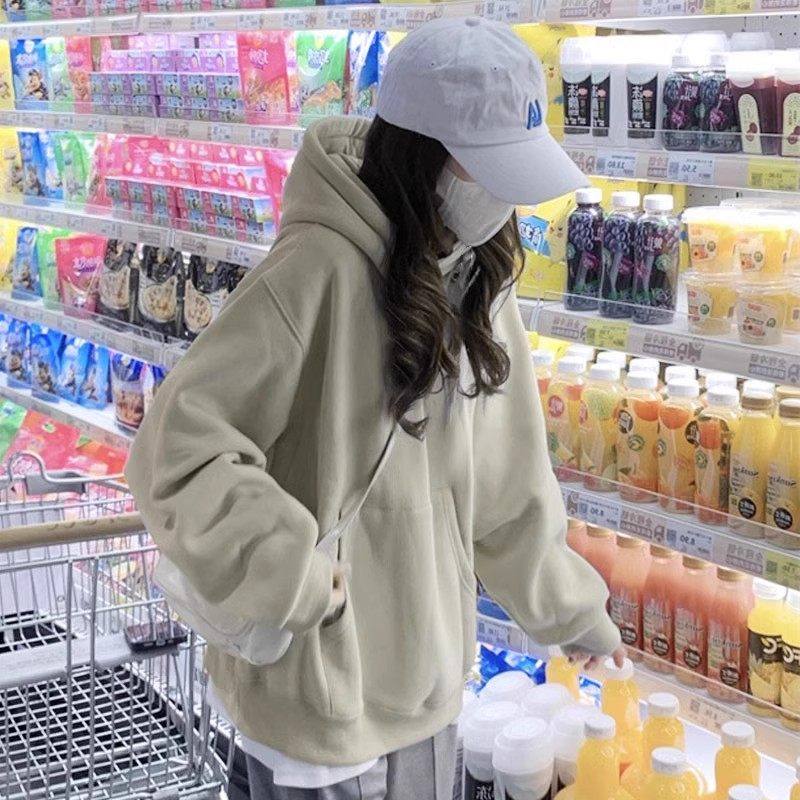 重磅卫衣女春秋2025新款美式覆古慵懒风加绒连帽外套爆款冬季上衣,女装/女士精品,卫衣/绒衫,淘宝优惠券,粉丝福利购,淘宝优惠卷