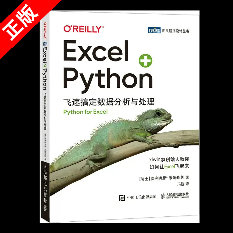 【书】正版Excel+Python 飞速搞定数据分析与处理 python