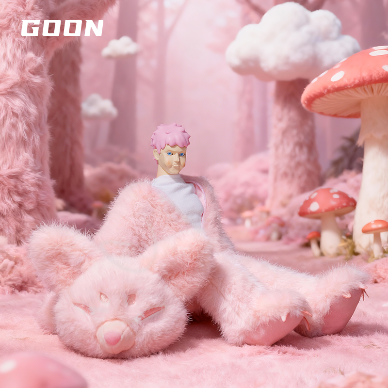 GOON30cm站姿手办人偶娃衣冬季小狐狸毛绒兔子连体公仔玩偶衣服