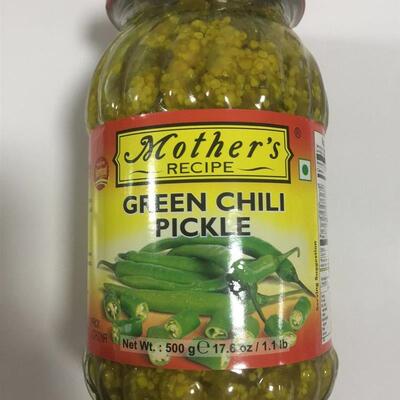 India food  mother‘s green chili pickle 500g 印度酱菜