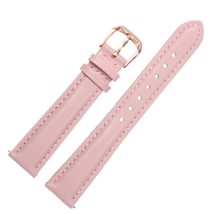 适配OliviaBurton手表带真皮 女满天星小蜜蜂ob粉色牛皮表链12mm
