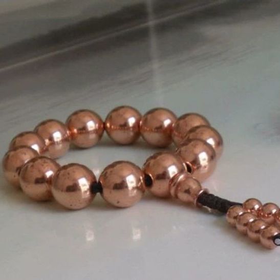 紫铜手链,超大号佛珠手串念珠串珠实心转运珠手捻珠串解压手饰