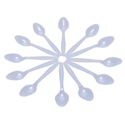 100PCS Economical Plastic Spoon Western Disposable Spoons圣
