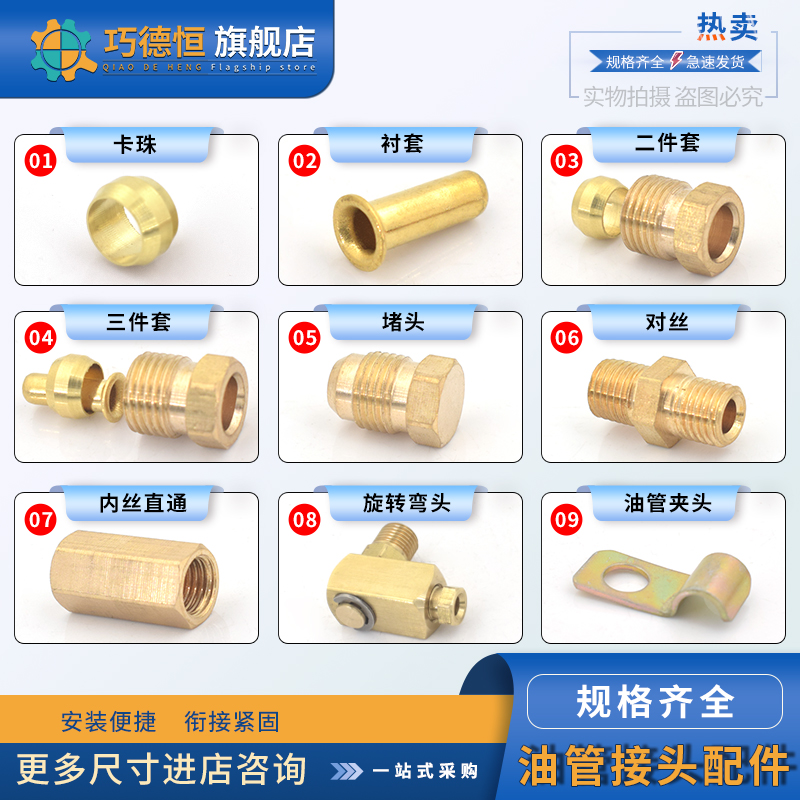 机床润滑块油路配件规格齐全